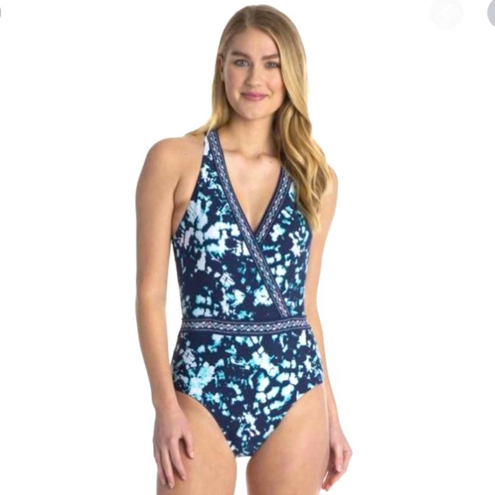 NWT! Jantzen one piece tie dyed swimsuit